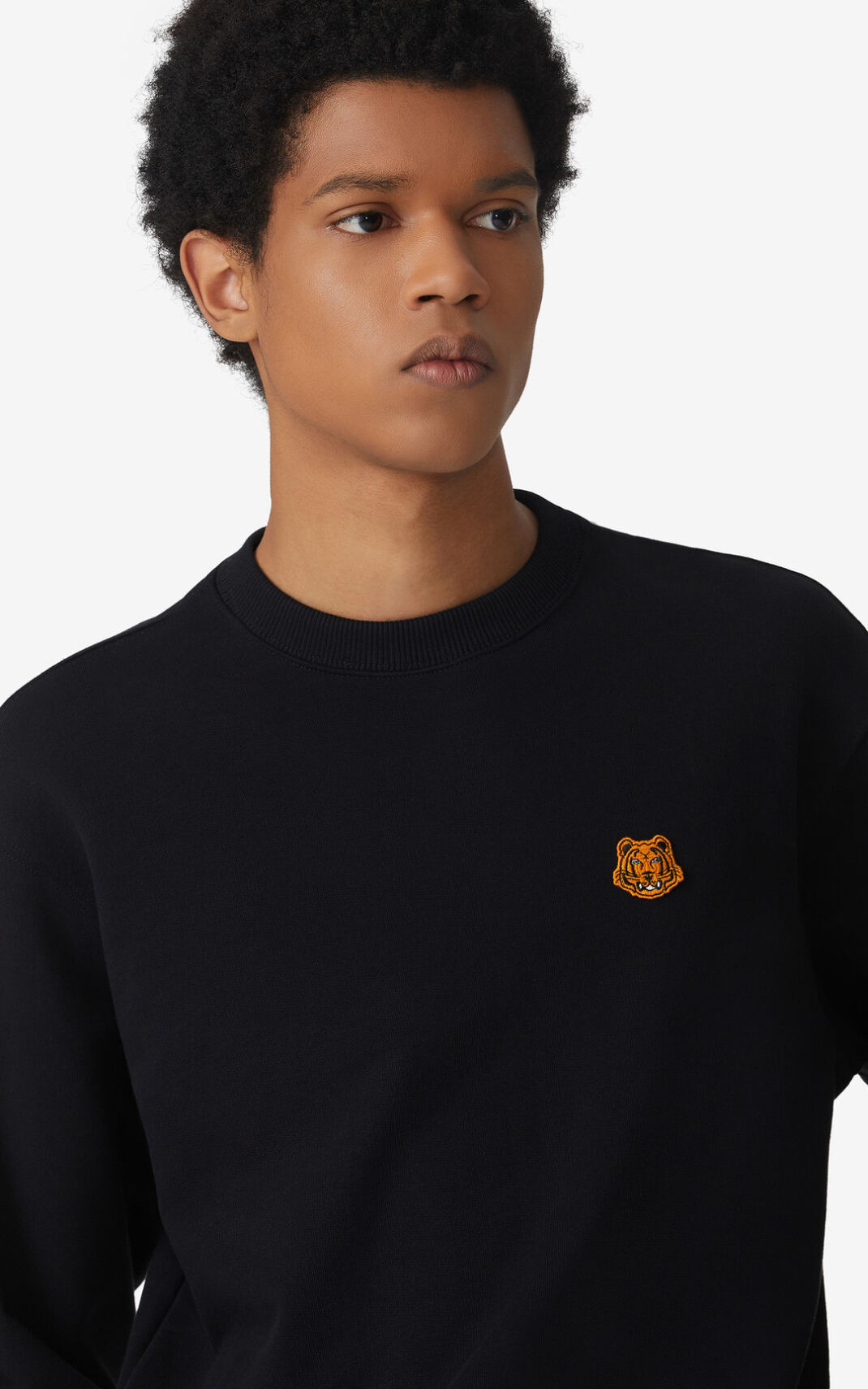 Kenzo Tiger Crest Sweater Heren Zwart | 53890ZJCA